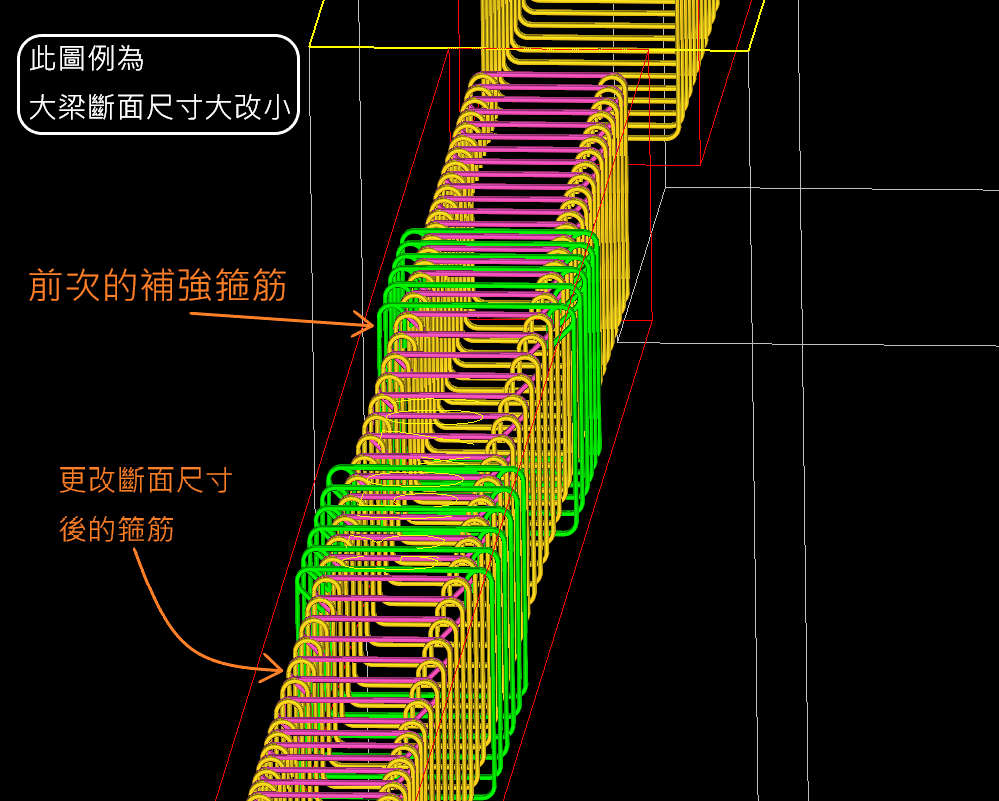 補強剪力筋-大小梁相接